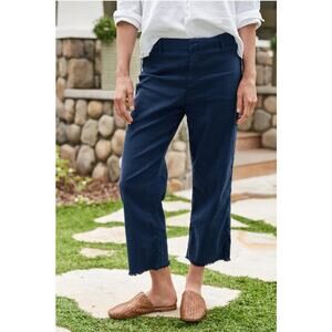 KINSALE Navy, Italian Performance Linen Frank & Eileen Size 8